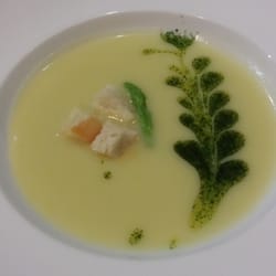 House of Wagyu Stone Grill - Asparagus soup.