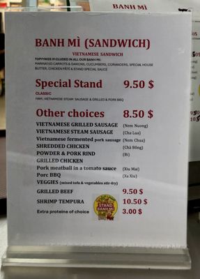 Menu photo 4 Stand Banh Mi St-Laurent, QC