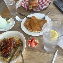 Pancake , Mac & Cheese rib, Cheeseburger Pancake , Mac & Cheese rib, Cheeseburger
