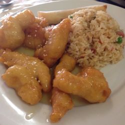 Fortune Chinese Restaurant - Honey chicken and fried rice