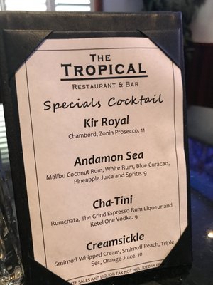 Menu photo 6 The Tropical Tulsa, OK Menu photo 6 The Tropical Tulsa, OK