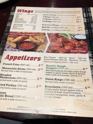 Menu photo 3 Rosati's Pizza Avondale, AZ