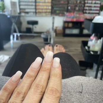 Lotus Nail Salon - My nails with the dip and tips looking so natural and my toes perfectly done too - Nail Salons Near Me - San Francisco, California Lotus Nail Salon - My nails with the dip and tips looking so natural and my toes perfectly done too - Nail Salons Near Me - San Francisco, California