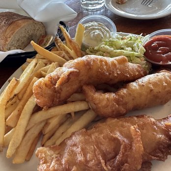 Brophy Bros - Crispy fish and chips. Perfect amount of batter. Great fries too! - Seafood Near Me - Santa Barbara, California Brophy Bros - Crispy fish and chips. Perfect amount of batter. Great fries too! - Seafood Near Me - Santa Barbara, California