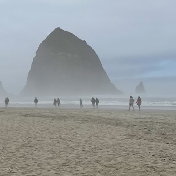 Haystack Rock - Haystack rock coming out of the clouds - Landmarks & Historical Buildings Near Me - Cannon Beach, Oregon Haystack Rock - Haystack rock coming out of the clouds - Landmarks & Historical Buildings Near Me - Cannon Beach, Oregon