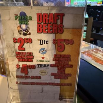 Press Box Sports - Tap list - Sports Bars Near Me - Tampa, Florida Press Box Sports - Tap list - Sports Bars Near Me - Tampa, Florida