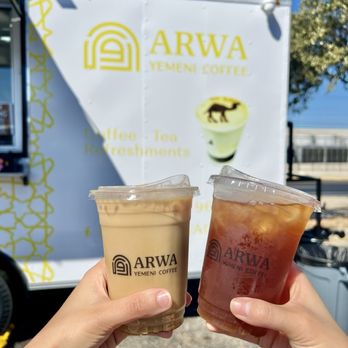 Sana Bakery - Yemeni latte (iced), red tea (iced) - Coffee & Tea Near Me - Austin, Texas Sana Bakery - Yemeni latte (iced), red tea (iced) - Coffee & Tea Near Me - Austin, Texas