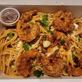 Wen's Kitchen - Bang Bang Shrimp with Noodles - Seafood Near Me - Portland, Oregon Wen's Kitchen - Bang Bang Shrimp with Noodles - Seafood Near Me - Portland, Oregon