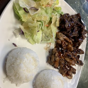 Nori Presto - Chicken and beef teriyaki combo - Japanese Near Me - Seattle, Washington Nori Presto - Chicken and beef teriyaki combo - Japanese Near Me - Seattle, Washington
