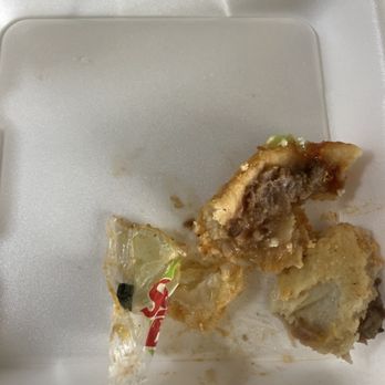 Taco Mex - Wrapper found inside one of the sopes mixed in with the dough. - Mexican Near Me - Delano, California Taco Mex - Wrapper found inside one of the sopes mixed in with the dough. - Mexican Near Me - Delano, California