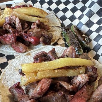 Sonora - Al pastor tacos. Meat is plump and juicy - Mexican Near Me - Auburn, Washington