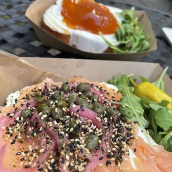 Cafe Comma - Close up of the smoked salmon - Coffee & Tea Near Me - Atlanta, Georgia
