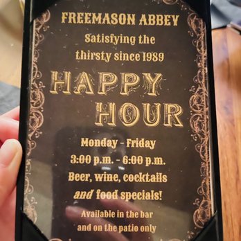 Freemason Abbey Restaurant - Happy Hour, Mon - Fri from 3-6pm (Dec 2022) - New American Near Me - Norfolk, Virginia Freemason Abbey Restaurant - Happy Hour, Mon - Fri from 3-6pm (Dec 2022) - New American Near Me - Norfolk, Virginia