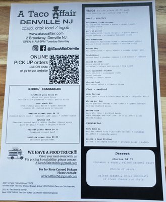Menu photo 2 A Taco Affair Denville, NJ Menu photo 2 A Taco Affair Denville, NJ