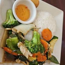 Thai basil with chicken hot spicy level