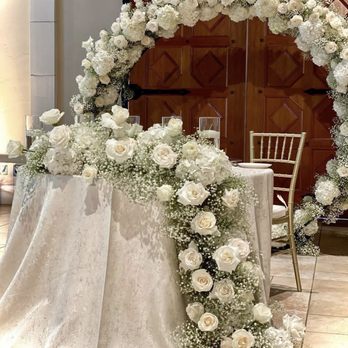 Delford West Flowers - Sweetheart table - Florists Near Me