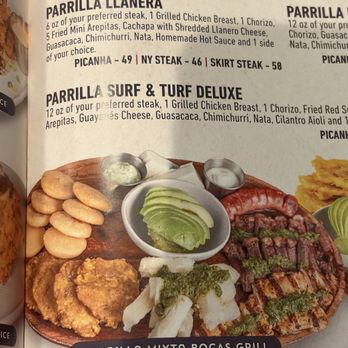 Bocas Grill Orlando - Parrilla Mixta Bocas Grill menu - Latin American Near Me - Orlando, Florida