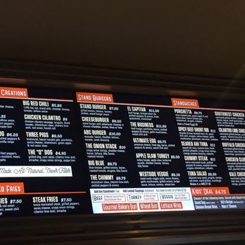 The Stand - American Classics Redefined - Sooooo much to choose from so many great options or make your own - New American Near Me - Irvine, California
