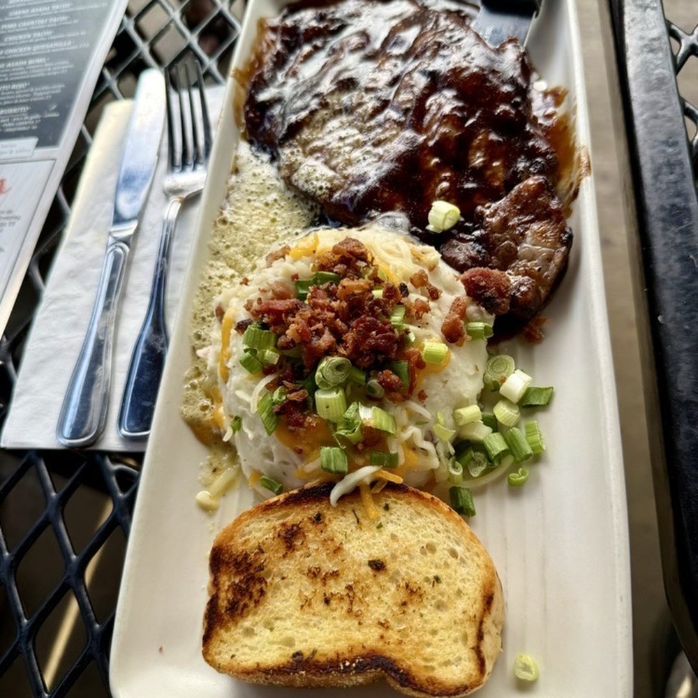 The Buffalo Bar - The lovely 12oz tender savory ribeye, one other best steaks we had in town! - American Near Me - West Yellowstone, Montana The Buffalo Bar - The lovely 12oz tender savory ribeye, one other best steaks we had in town! - American Near Me - West Yellowstone, Montana