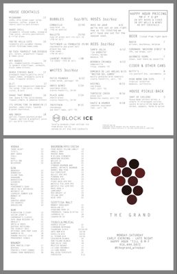 Menu photo 1 The Grand Wine Bar Sacramento, CA Menu photo 1 The Grand Wine Bar Sacramento, CA