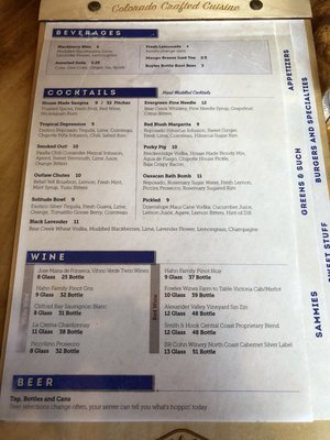 Menu photo 4 Murphy's Mountain Grill Evergreen, CO