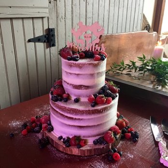 Henning's Market - Our "naked" wedding cake for our Sept. 2018 wedding. Stunning! Sour cream pound cake with buttercream frosting. Absolutely heavenly taste. - Grocery Near Me - Harleysville, Pennsylvania