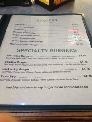 Menu photo 2 Pines Quincy, OH