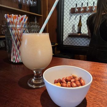 Texas Keeper Cider - Nuts and an icy cider slurpee. What more does a man need? - Cideries Near Me - Manchaca, Texas Texas Keeper Cider - Nuts and an icy cider slurpee. What more does a man need? - Cideries Near Me - Manchaca, Texas
