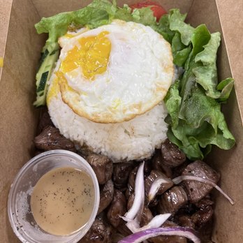 Wee Thai Food - Beef Loc Lac Plate... come perfect every time! - Thai Near Me - Lowell, Massachusetts Wee Thai Food - Beef Loc Lac Plate... come perfect every time! - Thai Near Me - Lowell, Massachusetts