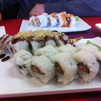 Sushi House - a plate of sushi and a plate of rice - Sushi Bars Near Me - Prince Albert, Saskatchewan Sushi House - a plate of sushi and a plate of rice - Sushi Bars Near Me - Prince Albert, Saskatchewan