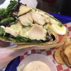 The Beach Tiki Bar & Grill - Calypso chicken wrap