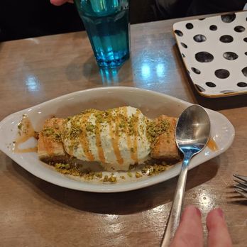 Sofra Grill - Baklava Ice Cream  soooo good! - Mediterranean Near Me - South San Francisco, California