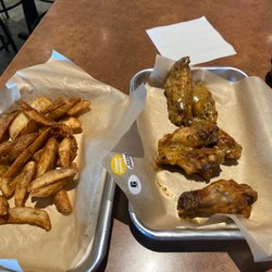 Buffalo Wild Wings - Lemon pepper, wings and wedges were 8out of 10. The wedges were almost overdone.