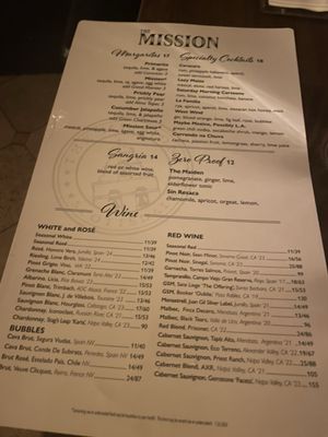 Menu photo 6 The Mission Old Town Scottsdale, AZ Menu photo 6 The Mission Old Town Scottsdale, AZ