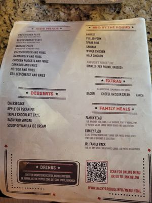 Menu photo 1 Backyard BBQ Belton, TX