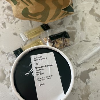 Starbucks - Wrong blueberry oatmeal order. - Coffee & Tea Near Me - Las Vegas, Nevada Starbucks - Wrong blueberry oatmeal order. - Coffee & Tea Near Me - Las Vegas, Nevada