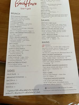 Menu photo 1 BeachHouse bar + grill Kirkland, WA Menu photo 1 BeachHouse bar + grill Kirkland, WA