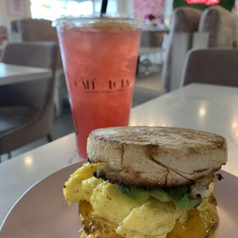 Cafe Lola - My delicious Grammy sandwich add avocado and strawberry rose lemonade very good 11-19-21 - Cafes Near Me - Henderson, Nevada