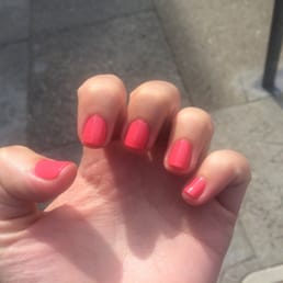 Very nice manicure! CND vinylux weekly nail polish is no extra charge!! Very nice manicure! CND vinylux weekly nail polish is no extra charge!!