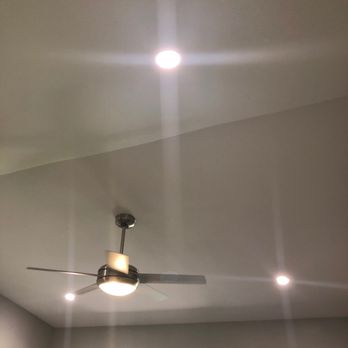 Zest Electric - Recessed lighting and new fan fixture installed in master bedroom - Electricians Near Me