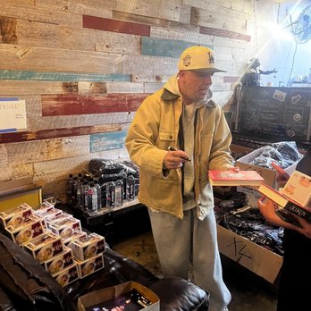 Cafe 86 - Signing a book - Desserts Near Me - Artesia, California