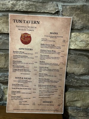 Menu photo 1 Tun Tavern Triangle, VA