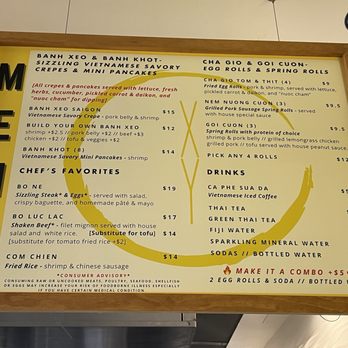 Xeo Yum - Menu - Spring 2024 - Vietnamese Near Me - Houston, Texas