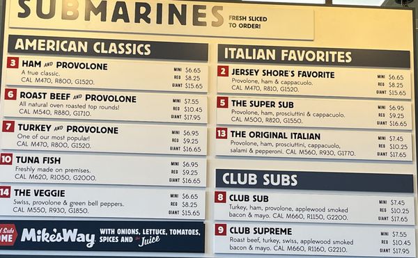 Menu photo 2 Jersey Mike's Subs Schaumburg, IL