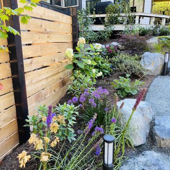 GM Pacific Hardscapes - a garden with flowers and rocks - Landscaping Near Me GM Pacific Hardscapes - a garden with flowers and rocks - Landscaping Near Me