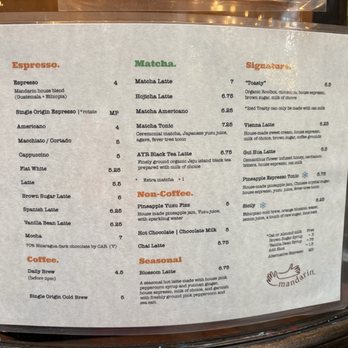 Mandarin Coffee Stand - Menu 2/2025 - Coffee & Tea Near Me - Pasadena, California Mandarin Coffee Stand - Menu 2/2025 - Coffee & Tea Near Me - Pasadena, California