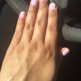 Hollywood Nails - Gel. My nails were so beat up before this manicure. - Nail Technicians Near Me - Fairfax, Virginia