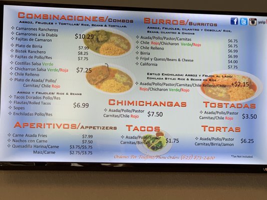 Menu photo 1 A Comer Phoenix, AZ