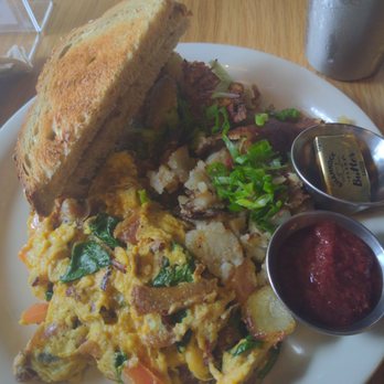 The Universal - Tomato and bacon scramble - Breakfast & Brunch Near Me - Denver, Colorado The Universal - Tomato and bacon scramble - Breakfast & Brunch Near Me - Denver, Colorado