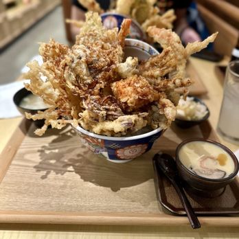 Tendon Kohaku - Akiaji Tendon Set (seasonal menu) - Japanese Near Me - Seattle, Washington Tendon Kohaku - Akiaji Tendon Set (seasonal menu) - Japanese Near Me - Seattle, Washington